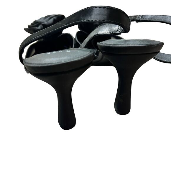 A NEW DAY Fleur Florette Slingback Heels Black - Picture 5 of 5